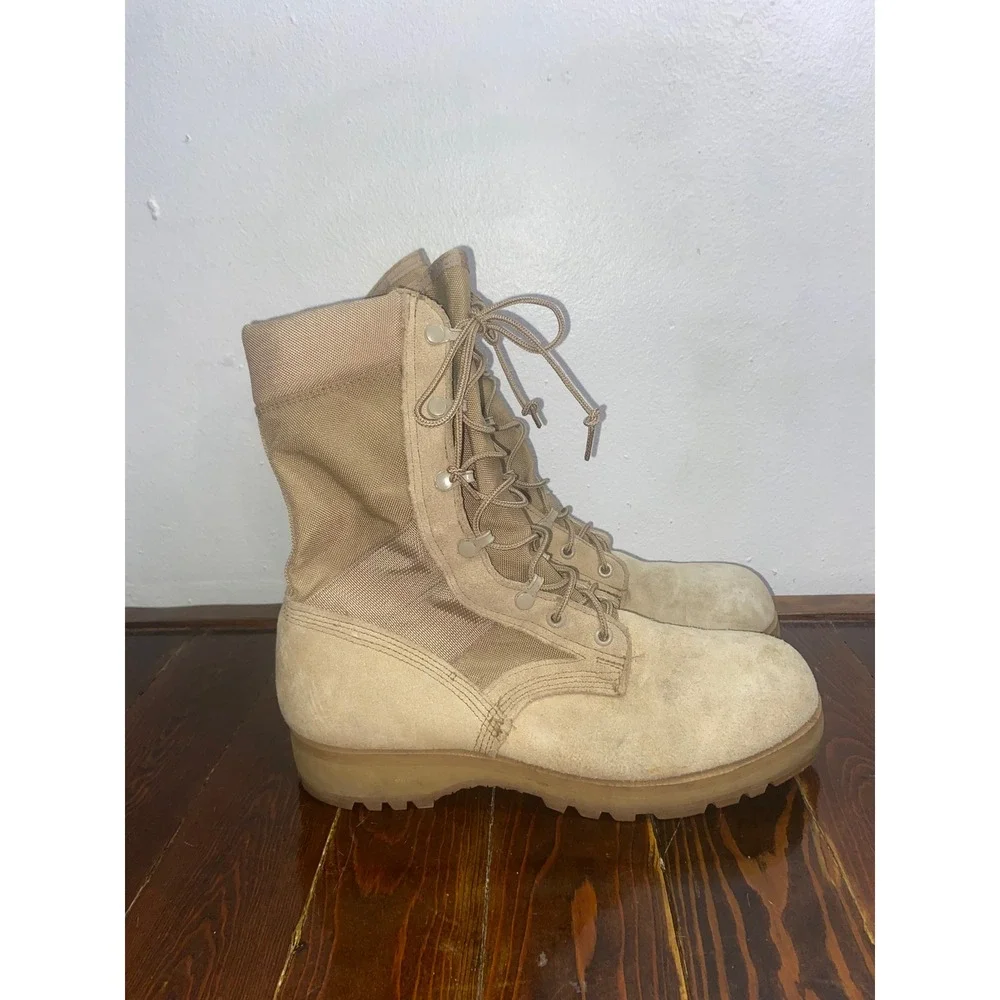 USGI Rocky 789 Desert Tan Suede Military Combat Tactical Boots Vibram Sierra 10N
